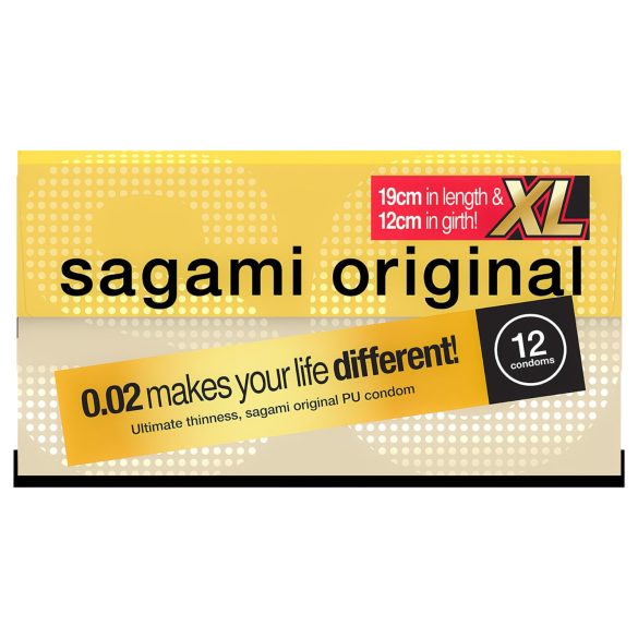 Sagami Original 0,02 XL - prezerwatywy - ultracienkie - 61mm - 12 sztuk