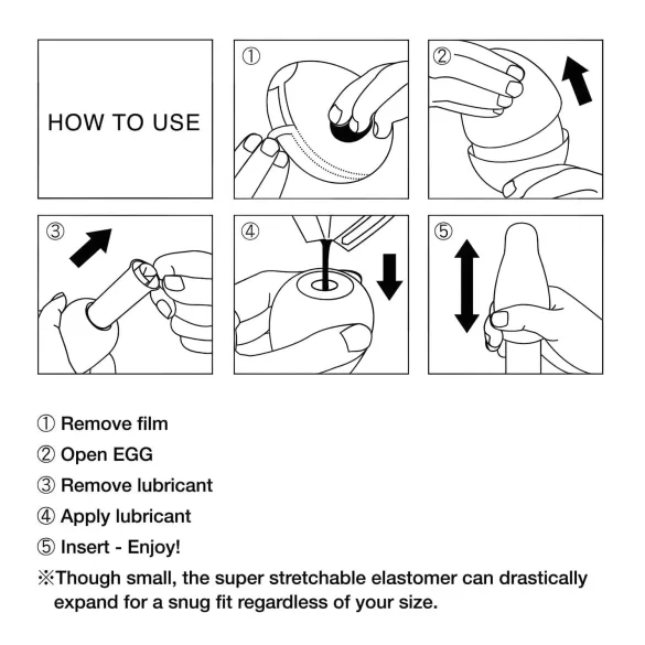 TENGA Egg Ring - masturbator jajko - elastyczny żebrowany - 1 sztuka