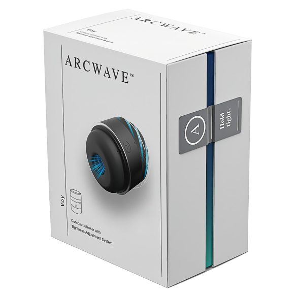 Arcwave Voy - zaciskowo-obrotowy masturbator męski (czarny)