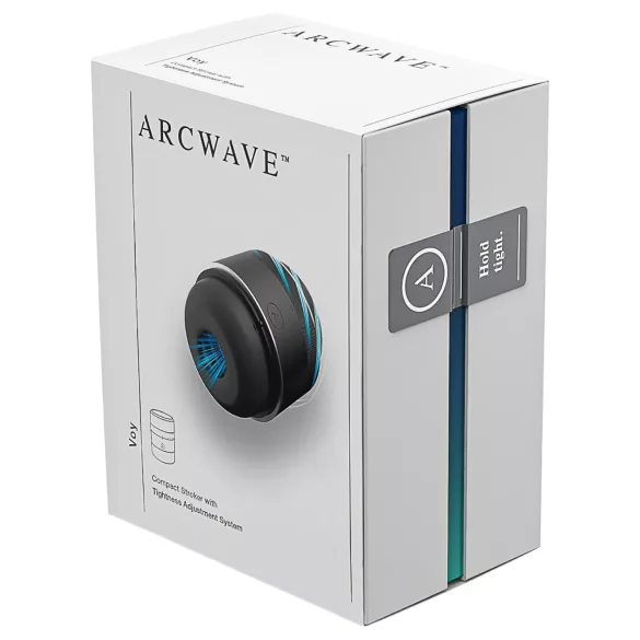 Arcwave Voy - masturbator dla mężczyzn - rotacyjny i uciskowy - czarny