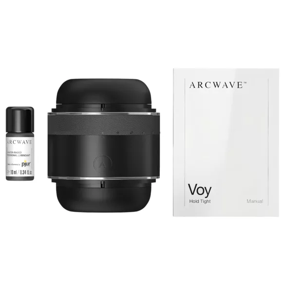 Arcwave Voy - masturbator dla mężczyzn - rotacyjny i uciskowy - czarny