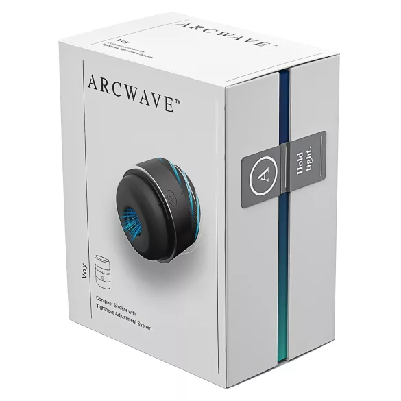 Arcwave Voy - masturbator dla mężczyzn - rotacyjny i uciskowy - czarny