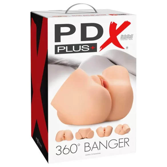 PDX 360 Banger - masturbator torzo realistyczny - silikon cielisty