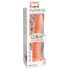 Dillio Wild Thing - rowkowany dildo (19cm) - pomarańczowy