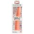 Dillio Wild Thing - rowkowany dildo (19cm) - pomarańczowy