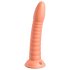 Dillio Wild Thing - rowkowany dildo (19cm) - pomarańczowy