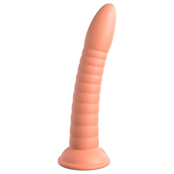 Dillio Wild Thing - rowkowany dildo (19cm) - pomarańczowy