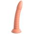 Dillio Wild Thing - rowkowany dildo (19cm) - pomarańczowy
