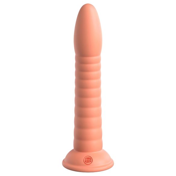 Dillio Wild Thing - rowkowany dildo (19cm) - pomarańczowy