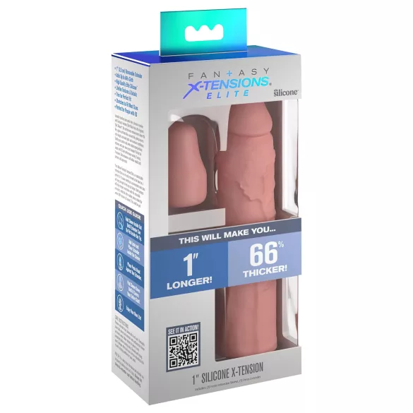 Pipedream - X-TENSION Elite 1 - przycinany na wymiar pokrowiec na penisa (naturalny)