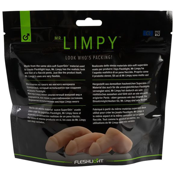 Mr. Limpy - duży realistyczny dildo - skóra - naturalny