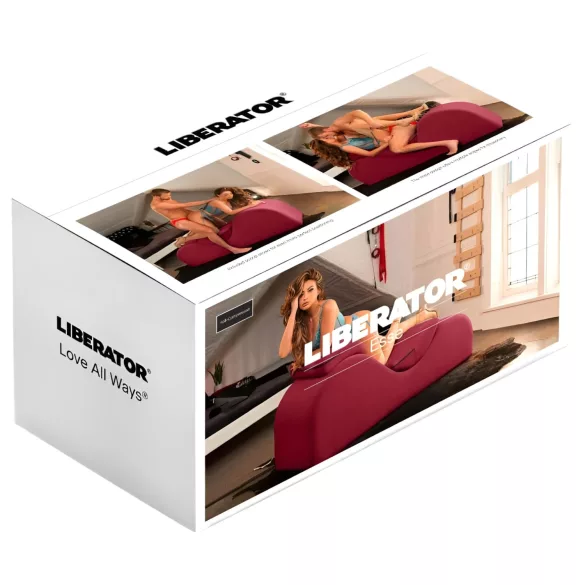 Liberator Esse Lounger - fotel tantra regulowany - 3-częściowy - czerwony