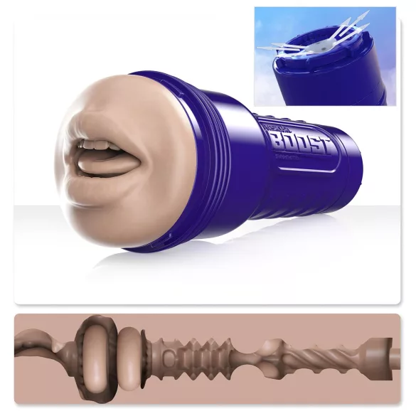 Fleshlight Boost Blow - masturbator usta realistyczny - kolor naturalny