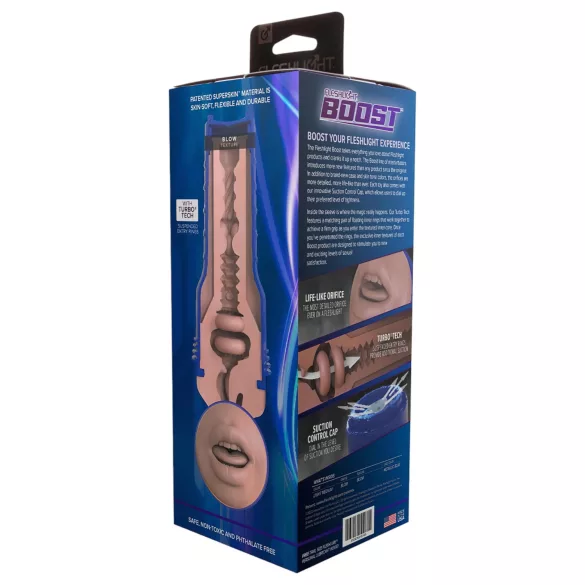 Fleshlight Boost Blow - masturbator usta realistyczny - kolor naturalny