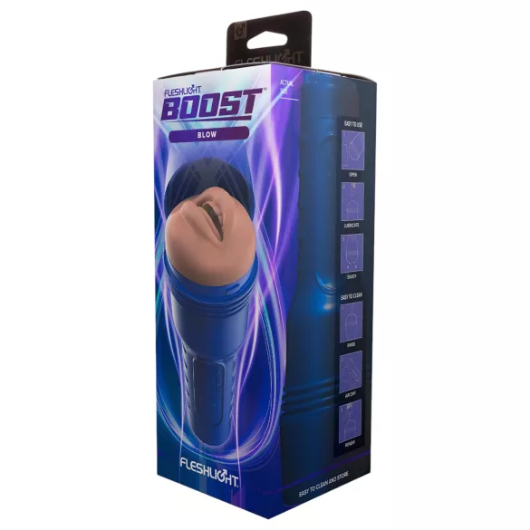 Fleshlight Boost Blow - masturbator usta realistyczny - kolor naturalny