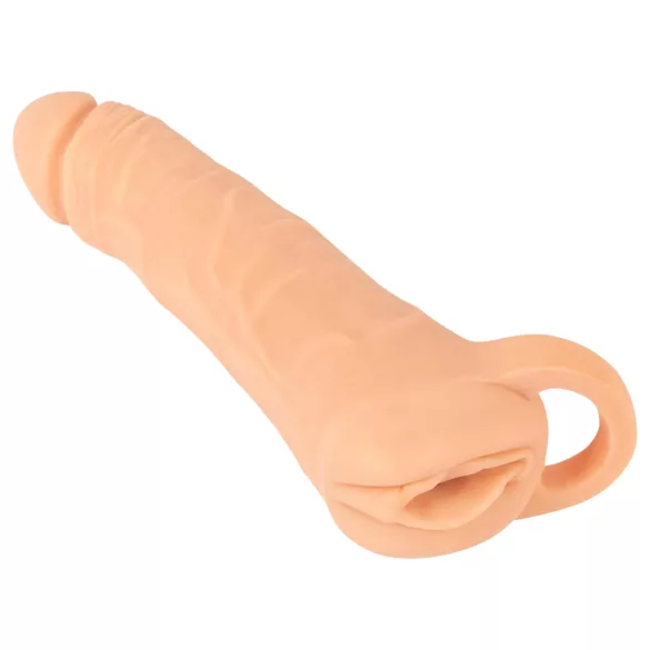 Nature Skin - masturbator i nakładka na penisa - 23 cm - kolor naturalny
