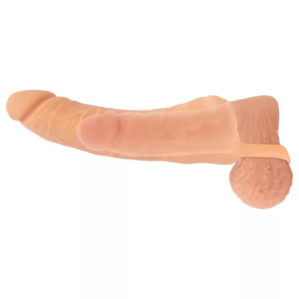 Nature Skin - masturbator i nakładka na penisa - 23 cm - kolor naturalny