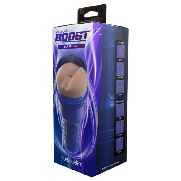Fleshlight Boost Blast - masturbator realistyczna pupa - skóra naturalna