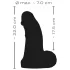 Realistixxx - realistyczny dildo z jądrami - 22 cm - czarny