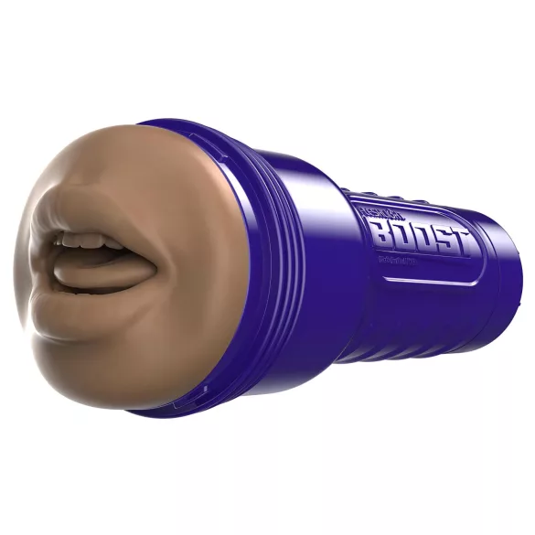 Fleshlight Boost Blow - masturbator usta realistyczny - brązowy