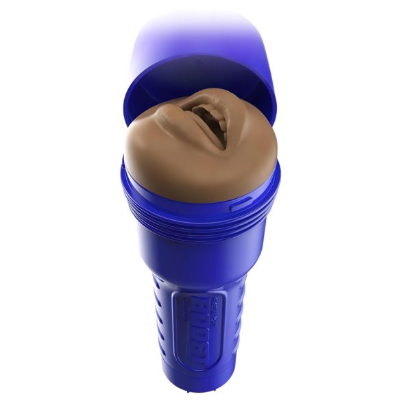 Fleshlight Boost Blow - masturbator usta realistyczny - brązowy