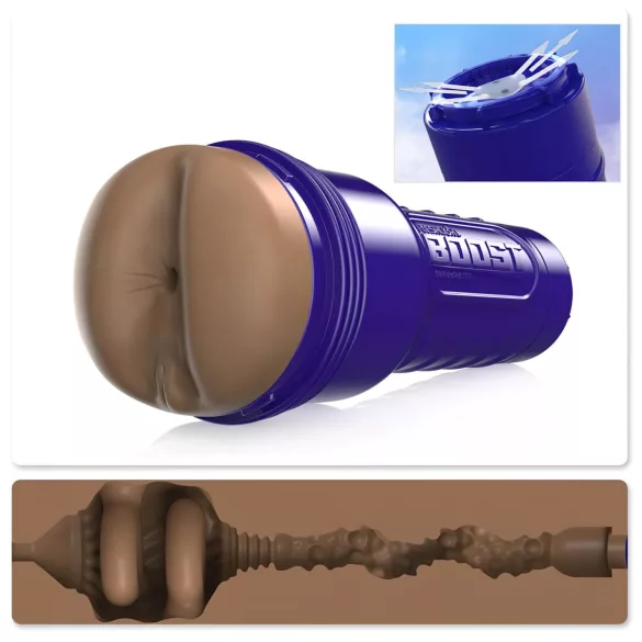 Fleshlight Boost Blast - masturbator analny realistyczny - brązowy