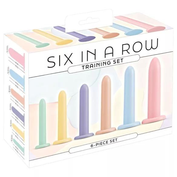 You2Toys - Six in a Row - zestaw trenażerów dildo - 6 szt. (kolorowy)