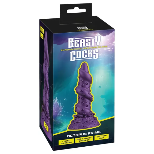 Beasty Cocks - dildo ośmiornica - silikon fioletowy