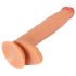 Realistixxx Real Giant - ekstra duży dildo z jądrami (naturalny)