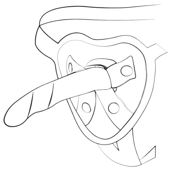 ROMP Dizi - dildo silikonowe elastyczne - różowo-pomarańczowy