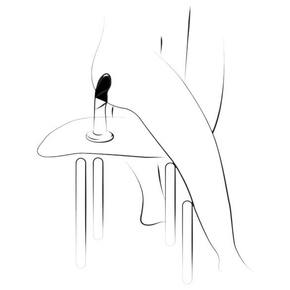 ROMP Dizi - dildo silikonowe elastyczne - różowo-pomarańczowy