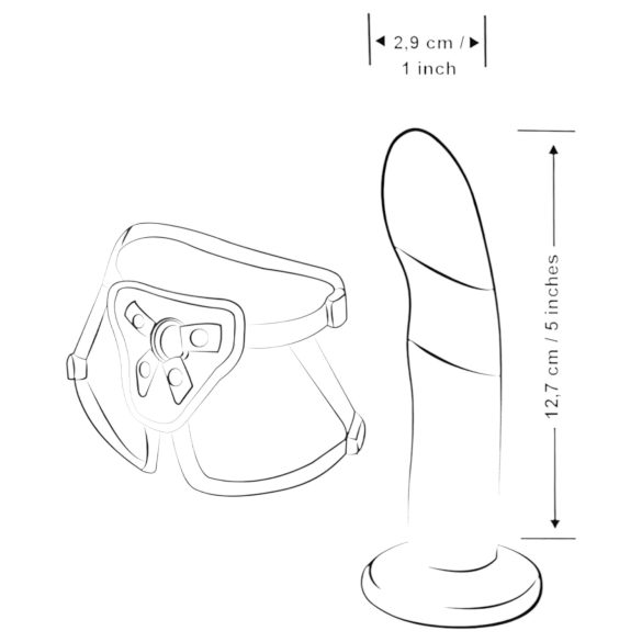 ROMP Piccolo - zestaw do peggingu - silikon czarno-niebieski