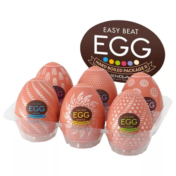 TENGA - masturbator jajko zestaw - mocny - 6 sztuk