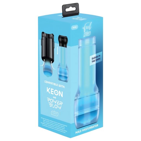 Kiiroo Feel Glow - świecąca sztuczna pochwa - PowerBlow kompatybilna (biała)