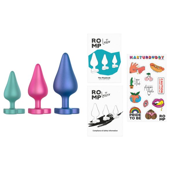 ROMP - zestaw do treningu analnego - 3 sztuki