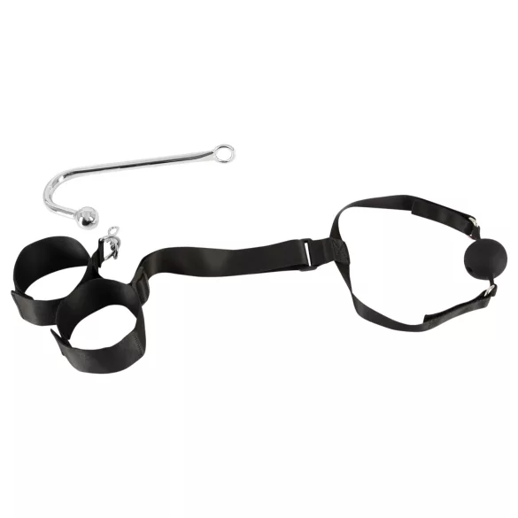Bad Kitty - zestaw do bondage (czarny)