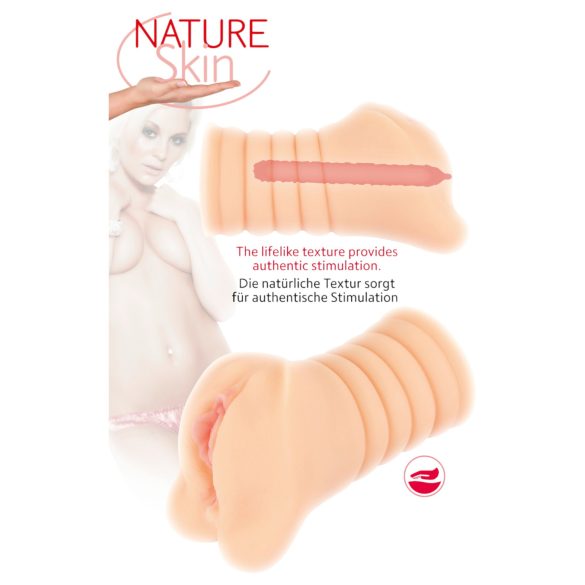 Nature Skin - masturbator wagina realistyczna - skóra naturalna, beżowy