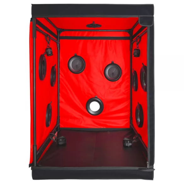 Secretdome - kabina do seksu BDSM z otworami (czarna)