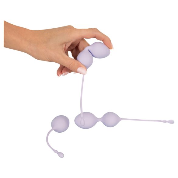 Beau Coeur Elorin - zestaw kul gejszy - 3 sztuki - fioletowy