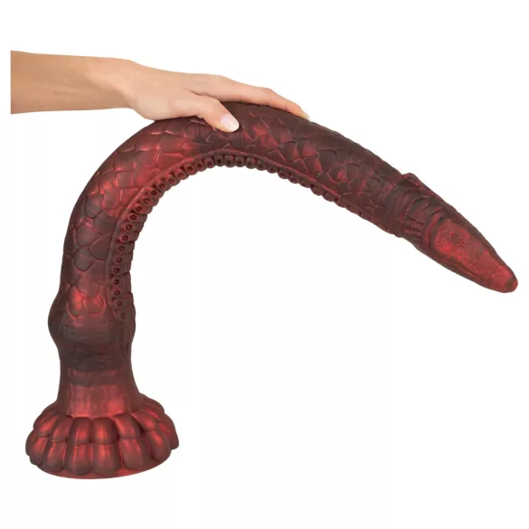Beasty Cocks The Enormous Eel - gigantyczny dildo w kształcie węgorza (czerwony)