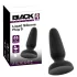 Black Velvets - silikonowy analny korek z przyssawką (czarny) - S