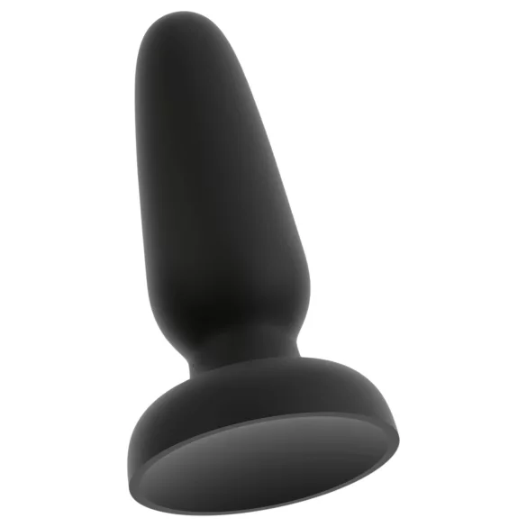 Black Velvets - silikonowy analny korek z przyssawką (czarny) - S