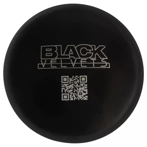Black Velvets - silikonowy analny korek z przyssawką (czarny) - M