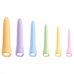   You2Toys Six in a Row 2.0 - 6-częściowy silikonowy zestaw dildo i dylatorów (kolorowy)