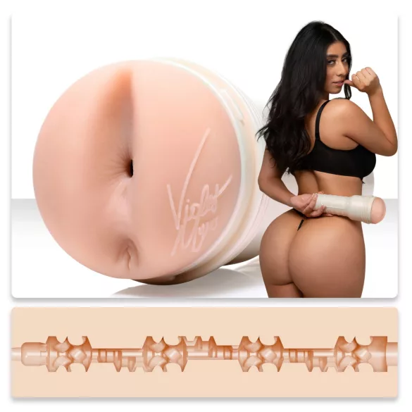 Fleshlight Girls Violet Myers Ahegao - realistyczny masturbator waginalno-analny (w kolorze cielistym)