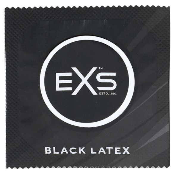 EXS Black - prezerwatywy lateksowe - czarne - 12 sztuk