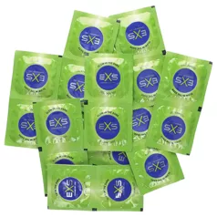   EXS Glow - świecące w ciemności lateksowe prezerwatywy (100 szt.)
