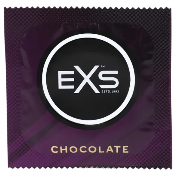 EXS - prezerwatywy czekoladowy smak - lateks czarne 100 sztuk
