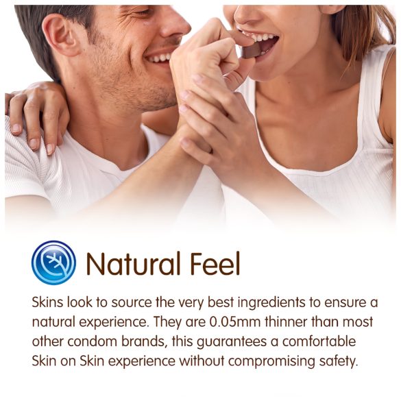 Skins - prezerwatywy smakowe czekoladowe - 4 sztuki