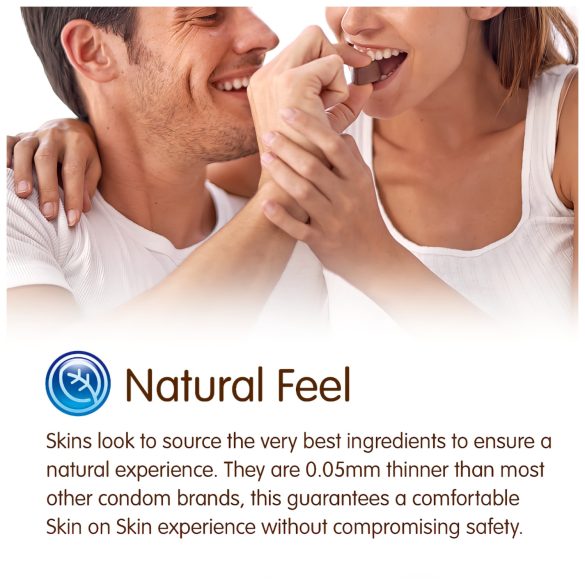 Skins - prezerwatywy smakowe - czekoladowe - 8 sztuk